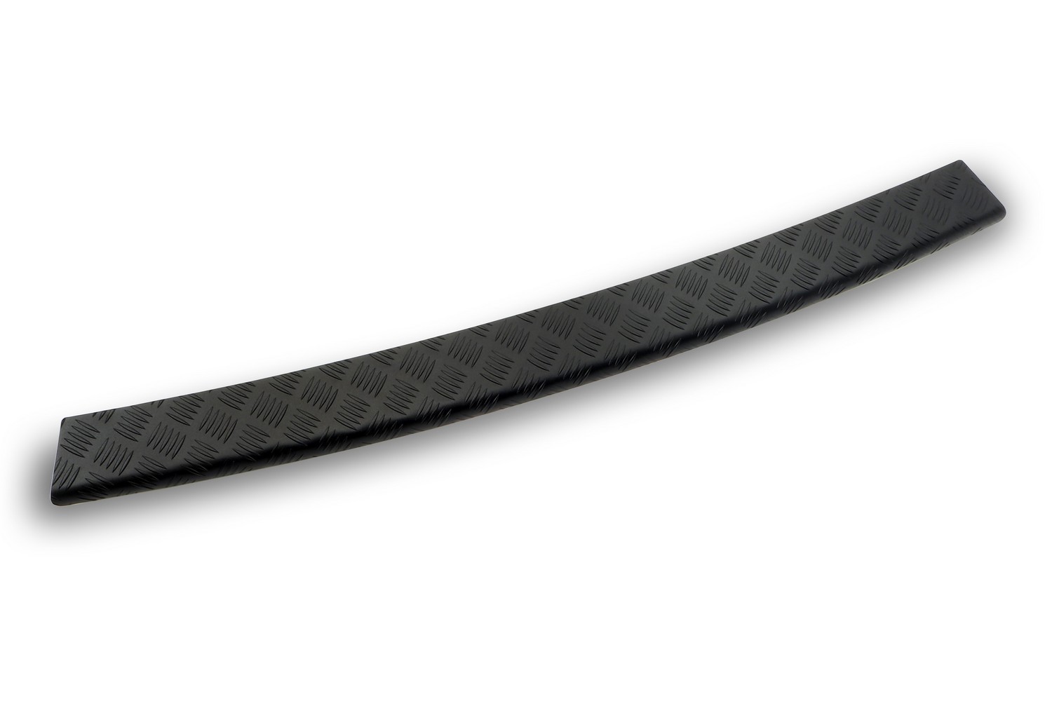 Rear bumper protector suitable for Volkswagen Transporter T5 2003-2015 aluminium diamond plate matt black