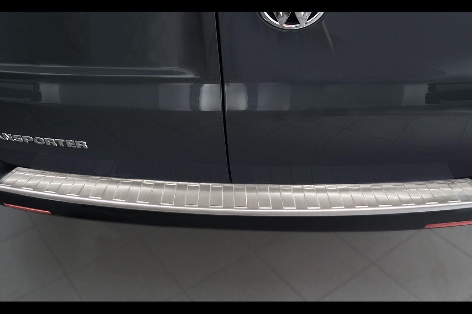 Protection de seuil de coffre convient à Volkswagen Transporter T5 2003-2015 acier inox brossé