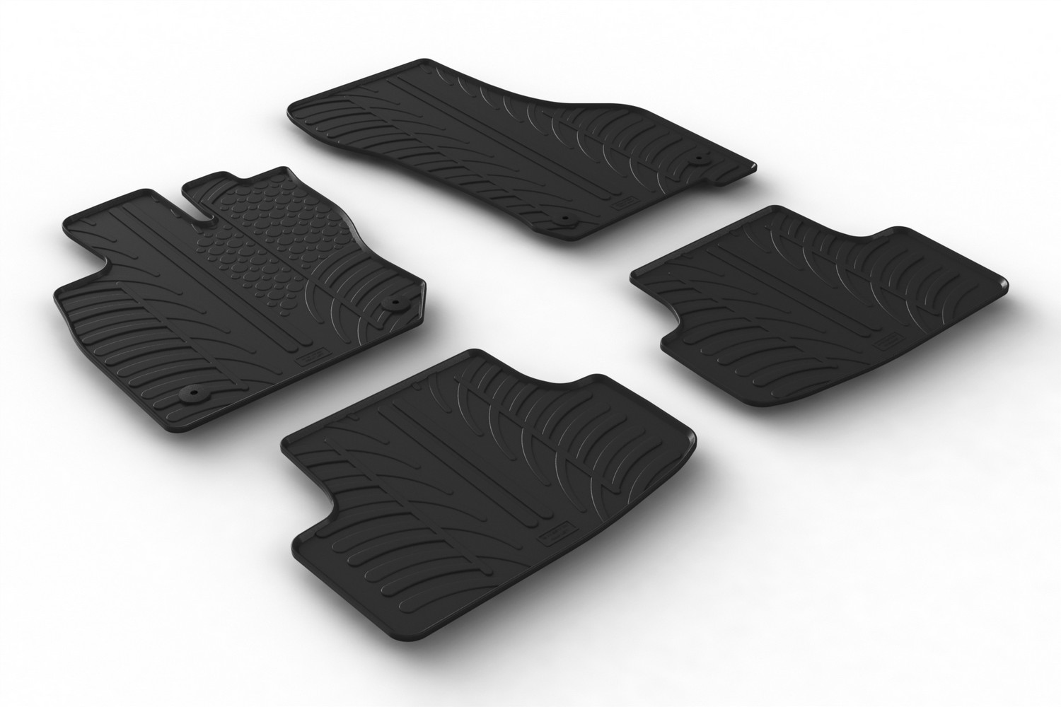 Car mats suitable for Volkswagen Golf VIII Variant (CD) 2020-present wagon Rubbasol rubber