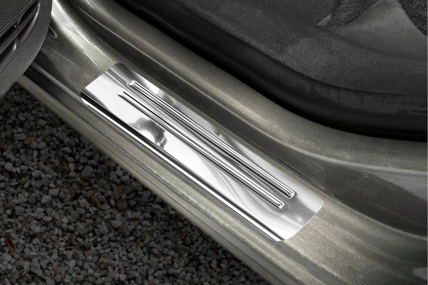 Door sill plates suitable for Volkswagen Golf VII (5G) 2012-2020 5-door hatchback stainless steel brushed 4 pieces (2) Door sill plates suitable for Volkswagen Golf VII (5G) 2012-2020 5-door hatchback stainless steel brushed 4 pieces (2)