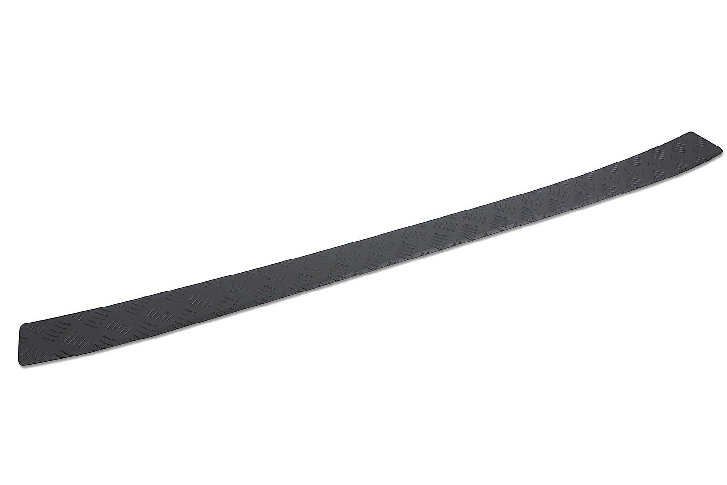 Rear bumper protector suitable for Volkswagen Transporter T7 2024-present aluminium diamond plate matt black