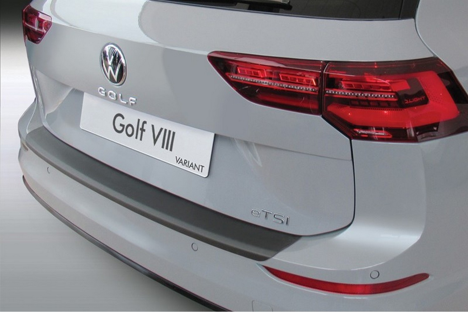 Rear bumper protector suitable for Volkswagen Golf VIII Variant (CD) 2020-present 5-door hatchback ABS - matt black