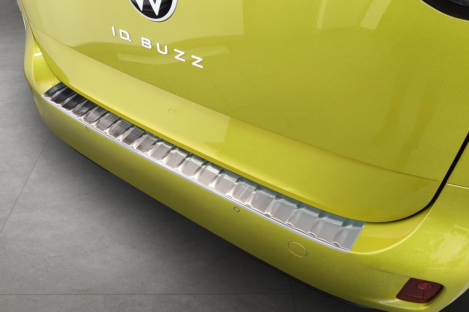 Rear bumper protector suitable for Volkswagen ID.Buzz 2022-present stainless steel brushed