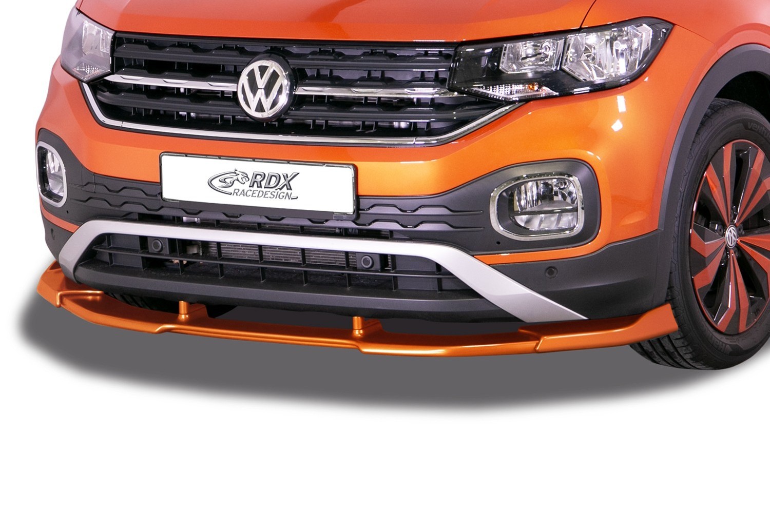 Front spoiler suitable for Volkswagen T-Cross 2018-present Vario-X PU