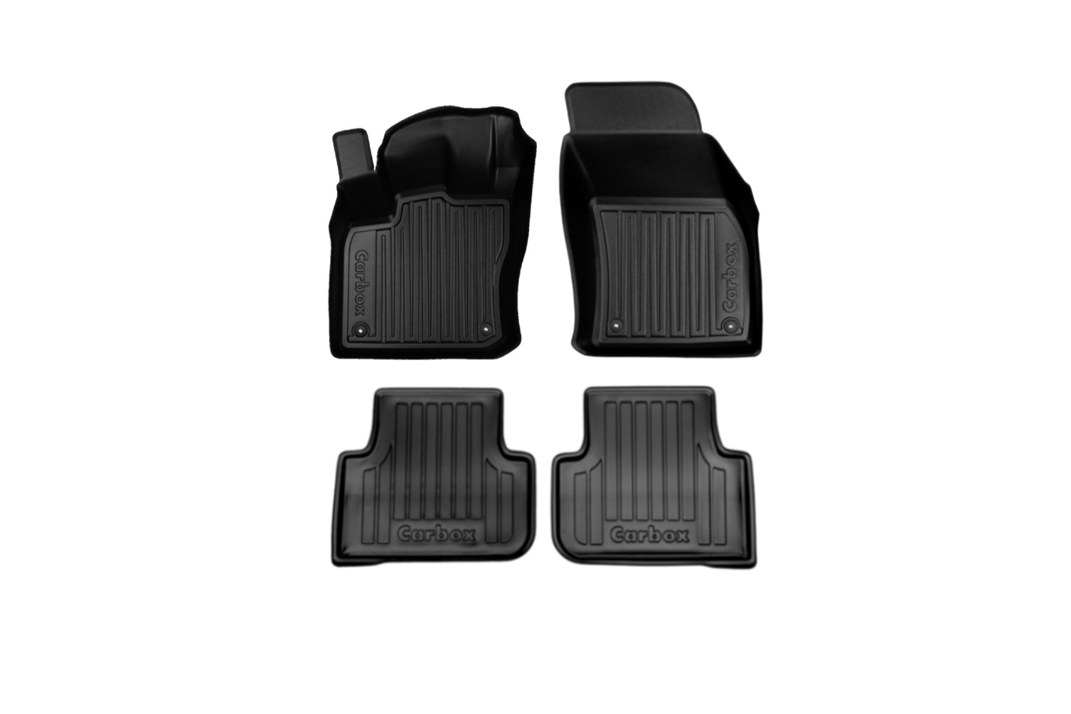 Fußmatten Volkswagen Tiguan II 2015-2024 Carbox Floor PE Gummi - Set vorne + hinten