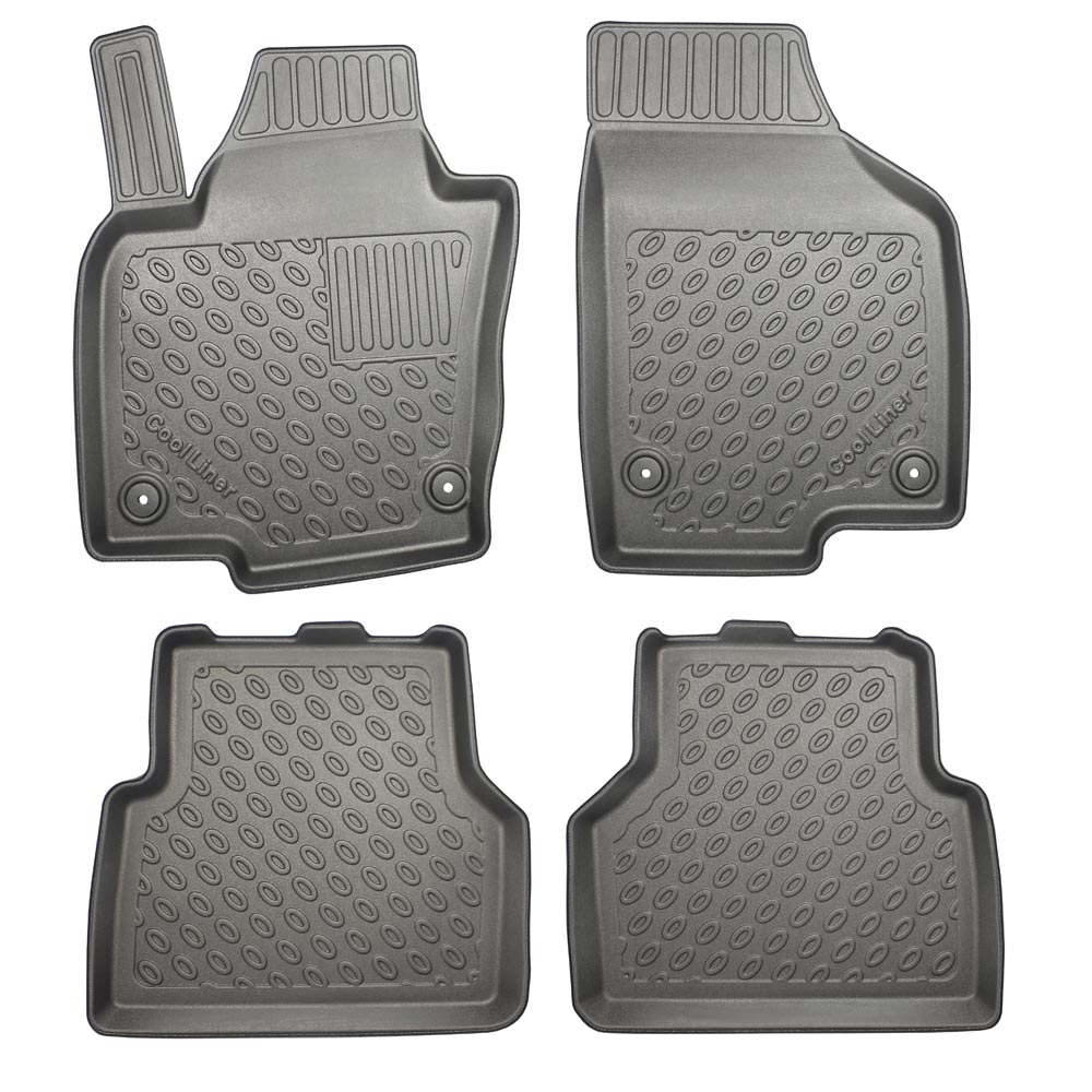 Rubber boot liner for VW Tiguan 5N, 2007-2016, for standard floor