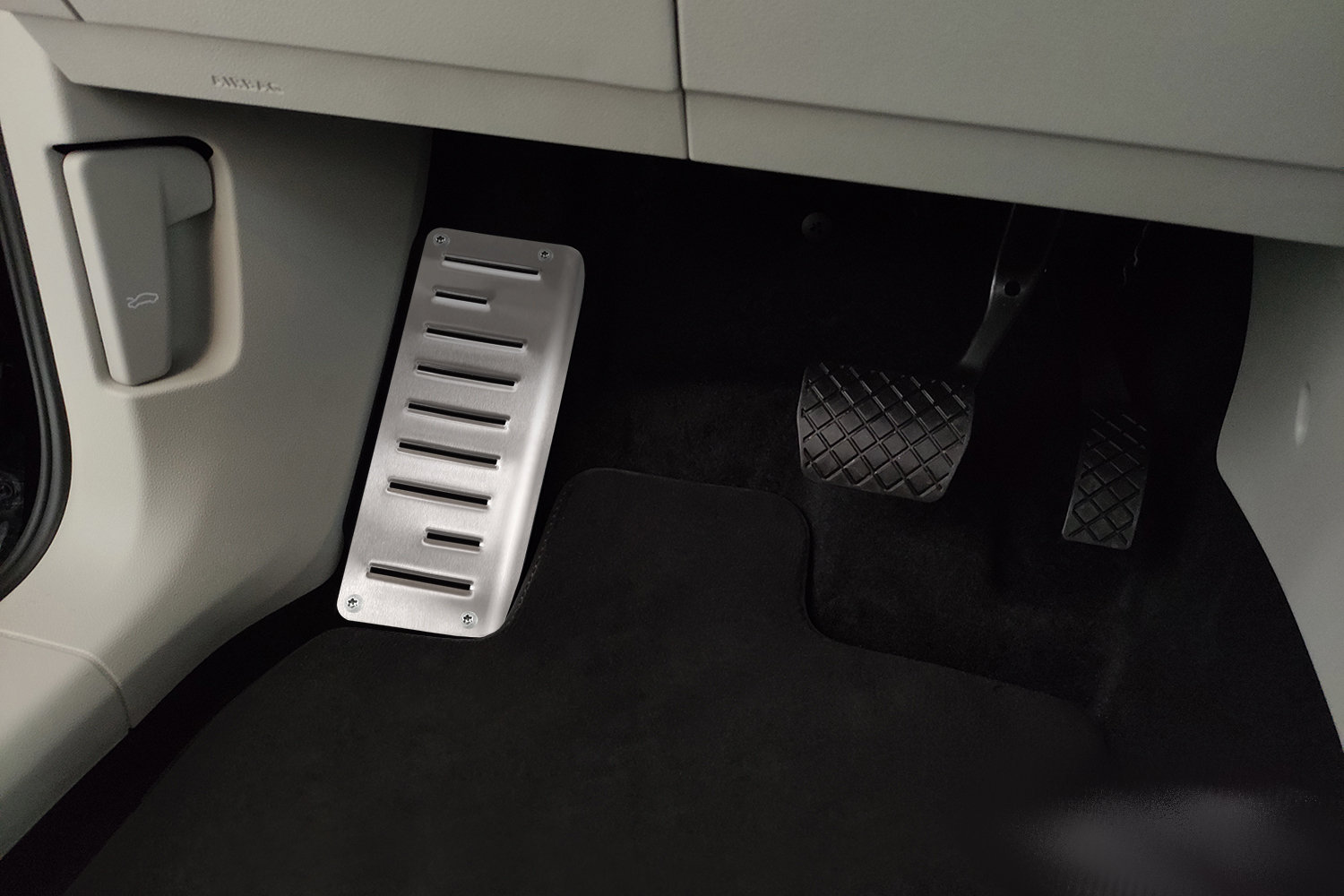 Fußstützenabdeckung Audi Tiguan II 2015-heute Edelstahl gebürstet