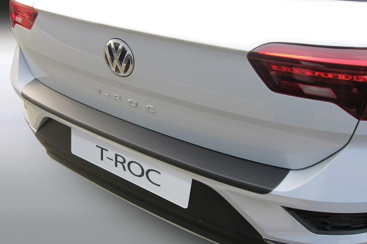 Protection de seuil de coffre convient à Volkswagen T-Roc 2017-présent ABS - noir mat