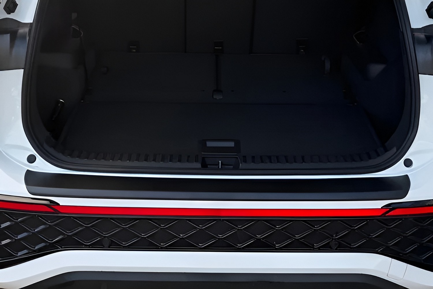 Rear bumper protector suitable for Volkswagen Tayron 2024-present ABS - matt black (VW1TYBR) (3)