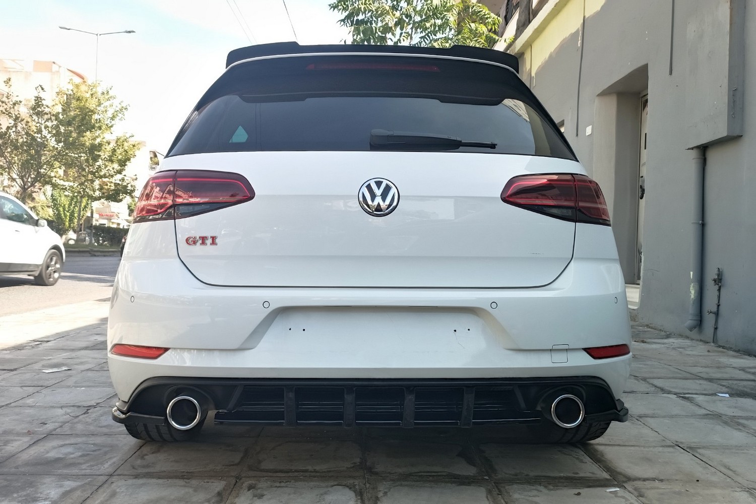 Achterdiffusor geschikt voor Volkswagen Golf VII (5G) 2017-2020 3 & 5-deurs hatchback ABS