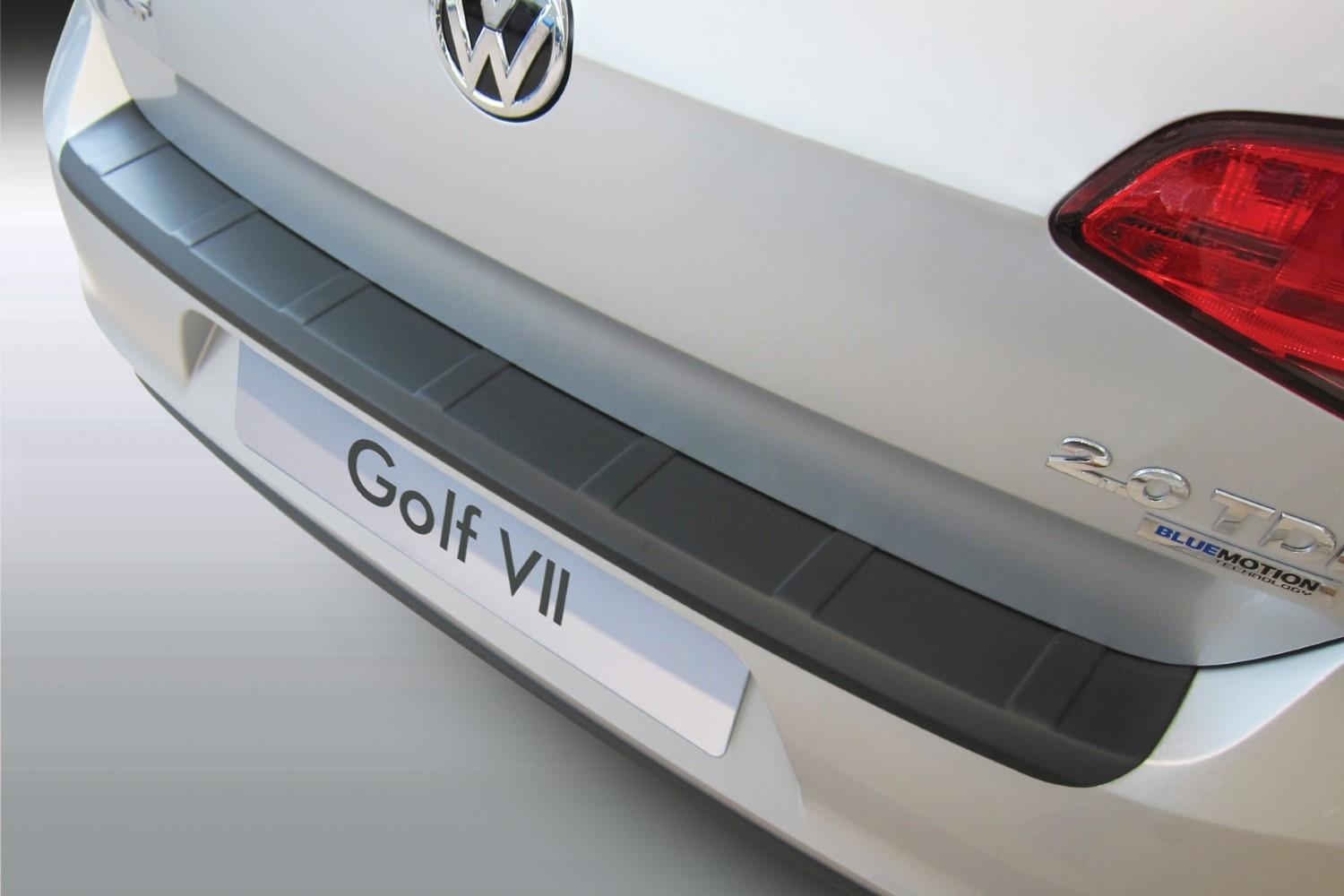 Rear bumper protector suitable for Volkswagen Golf VII (5G) 2012-2020 3 & 5-door hatchback ABS - matt black