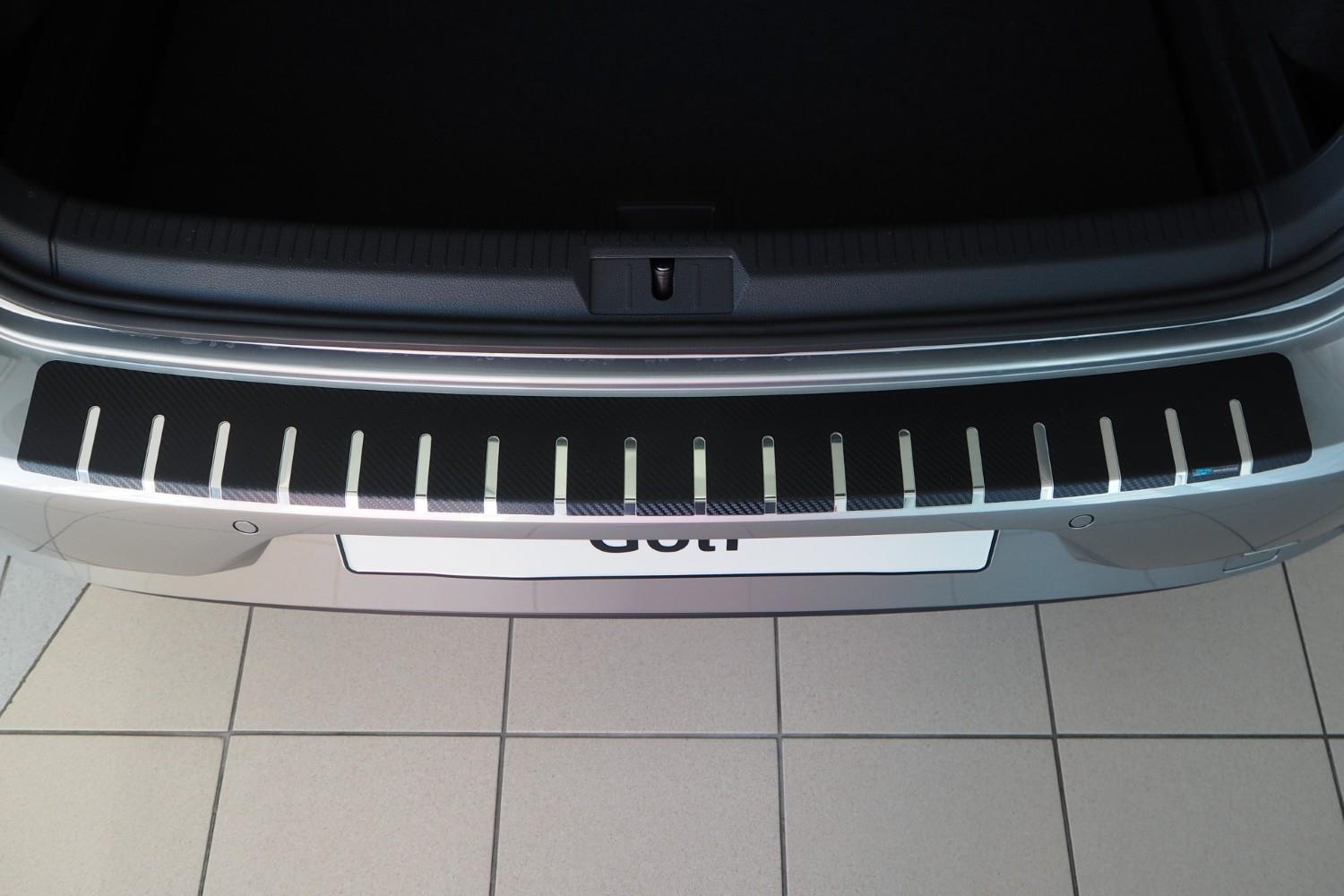 Bumperbeschermer Volkswagen Golf VII (5G) 2012-2020 3 & 5-deurs hatchback RVS - carbon folie