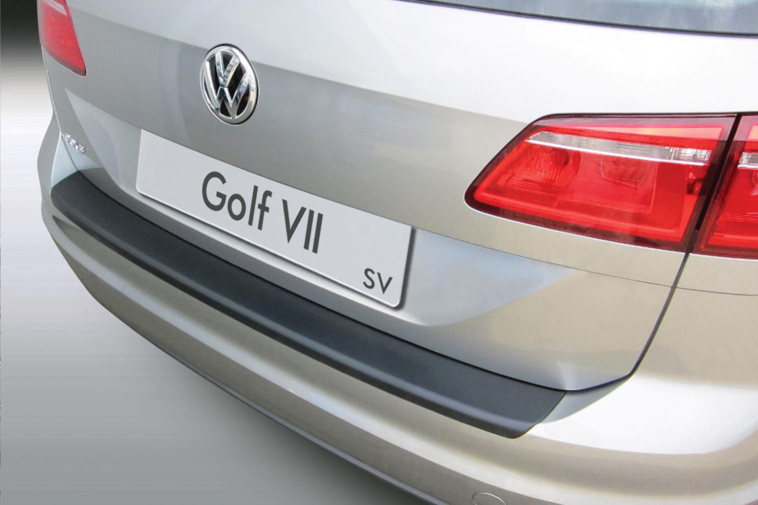 Rear bumper protector suitable for Volkswagen Golf VII Sportsvan (5G) 2014-2020 ABS - matt black