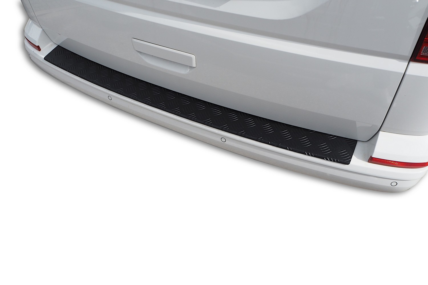 Protection de seuil de coffre Volkswagen Transporter T6 - T6.1 2015-2021 aluminium tôle larmée noir mat