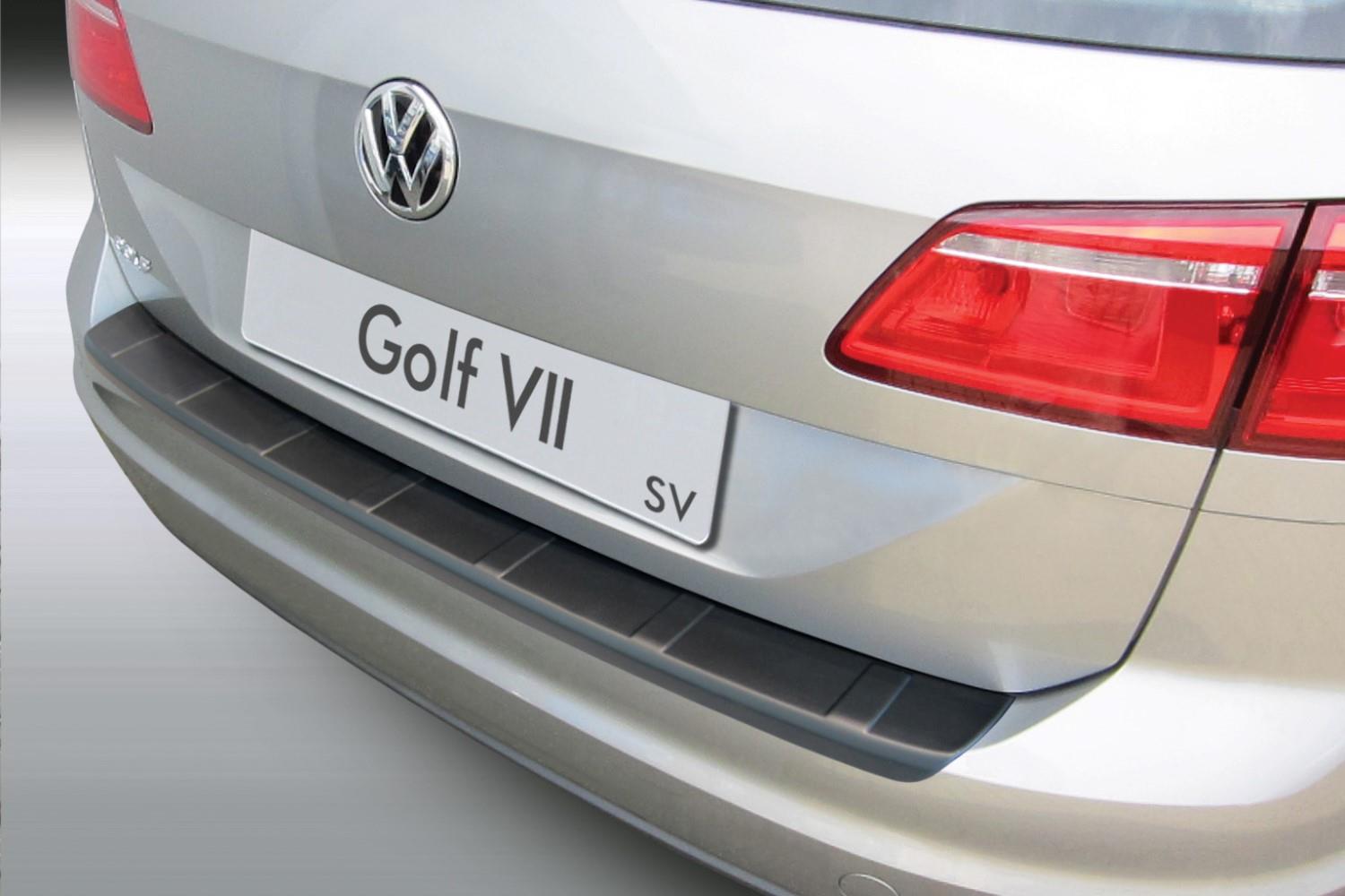 Rear bumper protector suitable for Volkswagen Golf VII Sportsvan (5G) 2014-2020 ABS - matt black