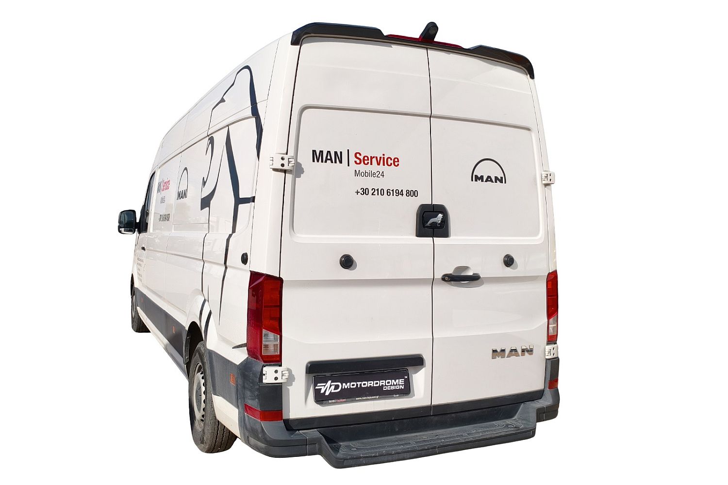 Roof spoiler suitable for Volkswagen Crafter II 2017-present PU - painted (2)