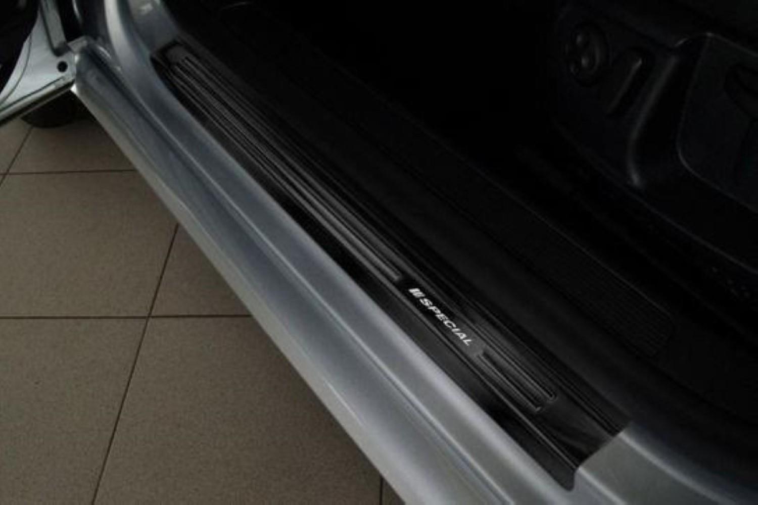 Instaplijsten geschikt voor Volkswagen Passat (B6) 2005-2010 4-deurs sedan RVS geborsteld antraciet 4-delig