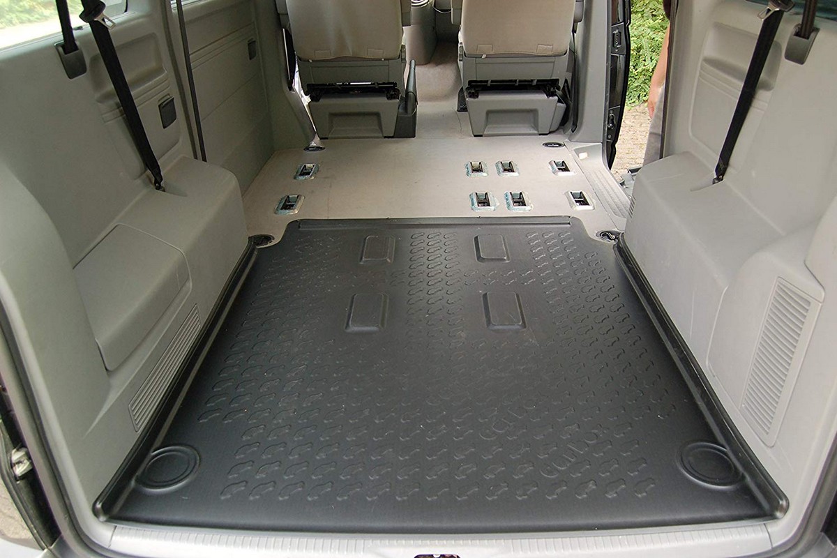 Premium Kofferraumwanne für VW T5 T6 Transporter lang 2003-15 hinter 3 Reihe 