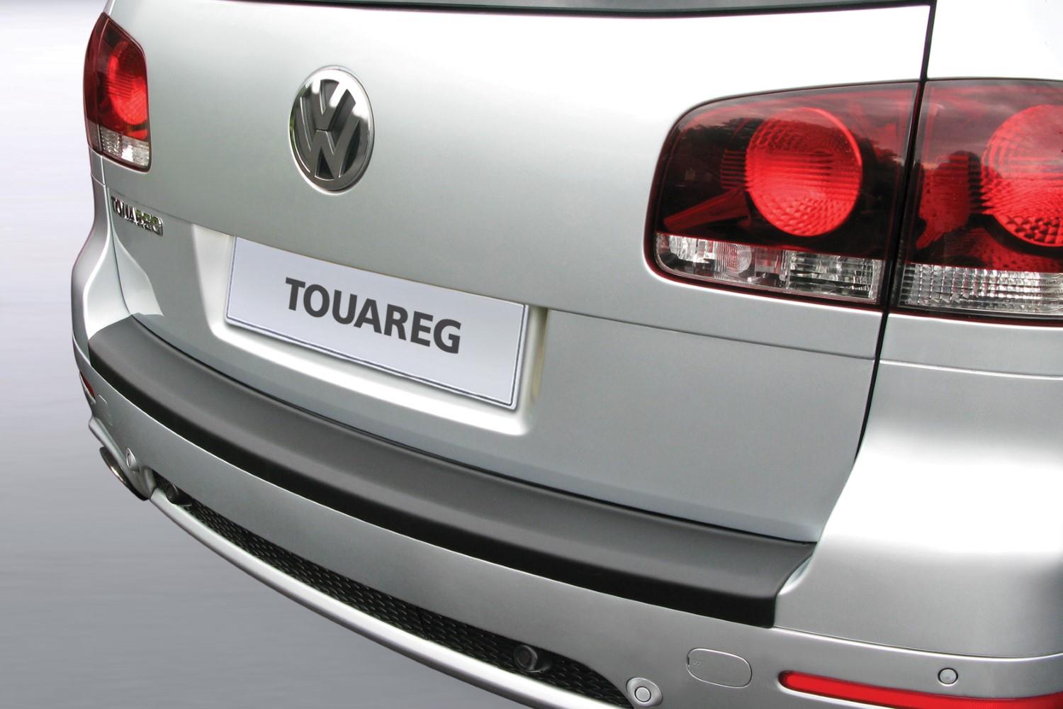Protection de seuil de coffre convient à Volkswagen Touareg I (7L) 2002-2010 ABS - noir mat