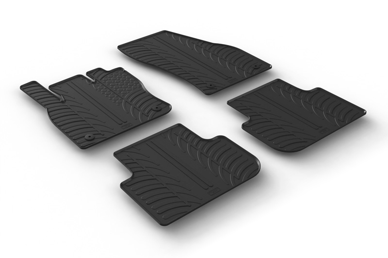 Car mats suitable for Volkswagen Tiguan II 2015-2024 Rubbasol rubber