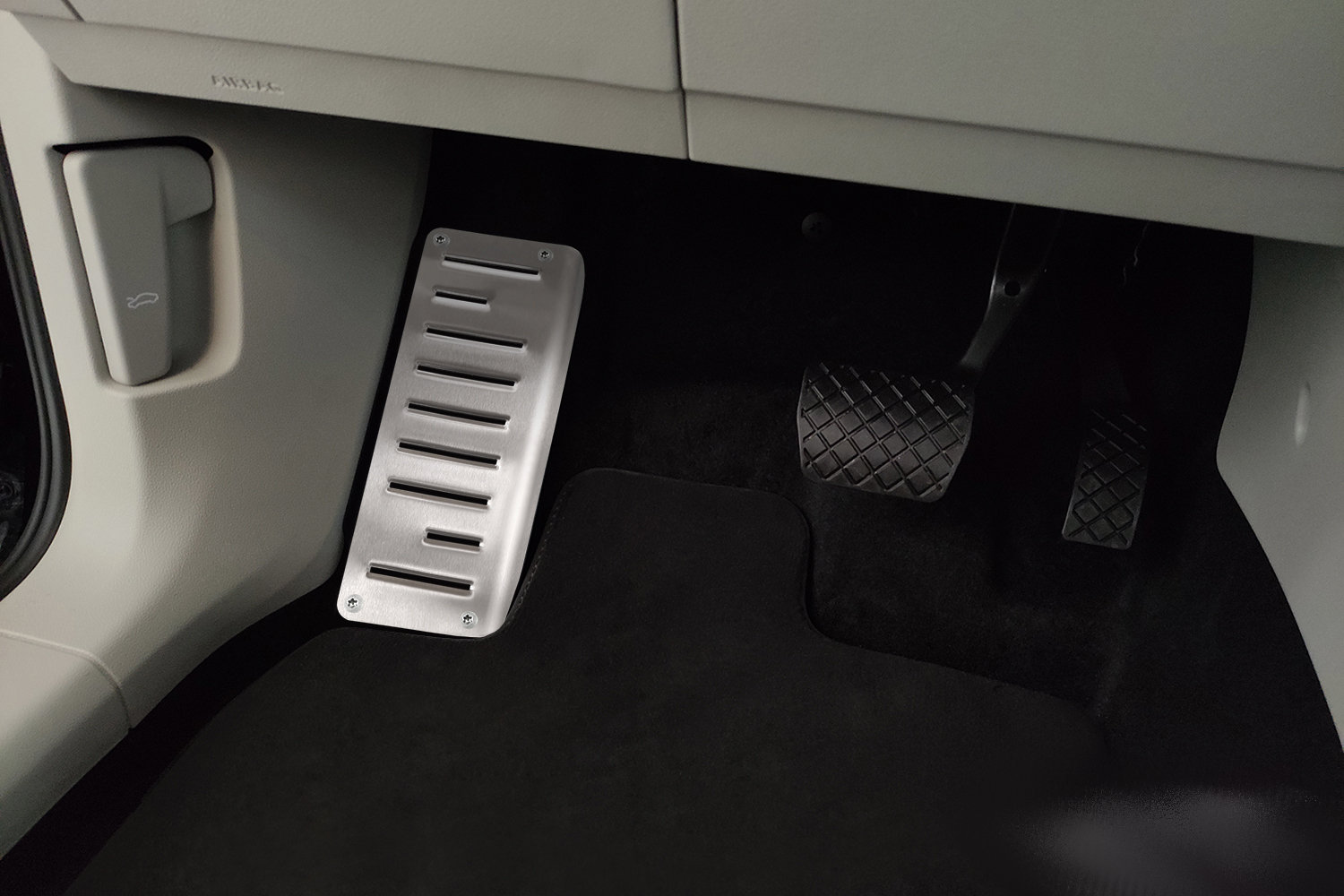 Garniture repose-pied convient à Audi Tiguan III 2024-présent acier inox brossé