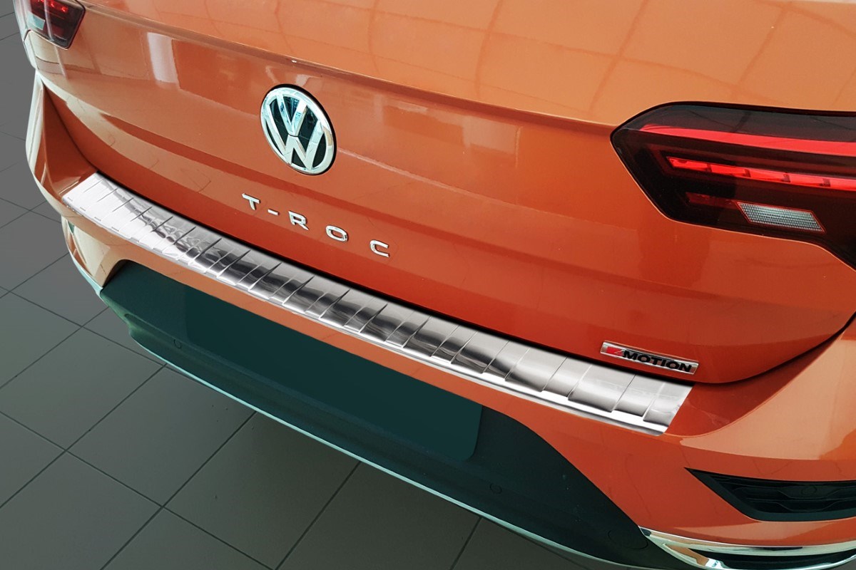 Rear bumper protector Volkswagen T-Roc (A1) 2017-present stainless steel