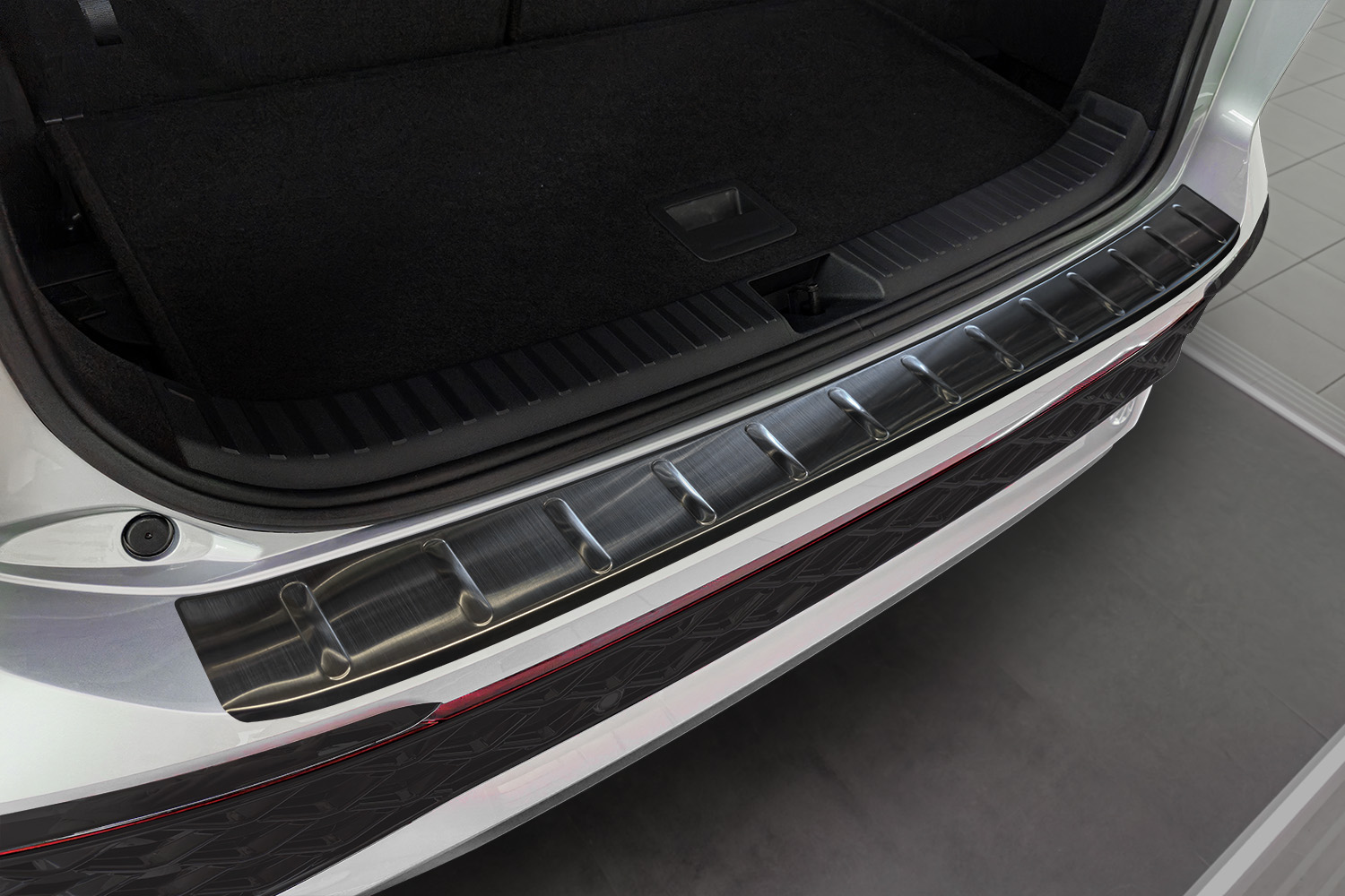 Bumperbeschermer geschikt voor Volkswagen Tayron 2024-heden RVS geborsteld antraciet