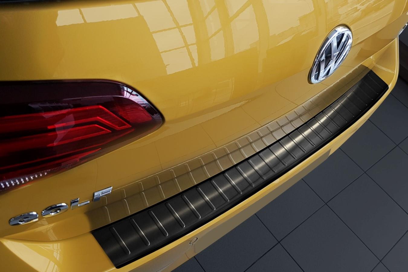 Bumperbeschermer Volkswagen Golf VII (5G) 2012-2020 3 & 5-deurs hatchback RVS geborsteld antraciet