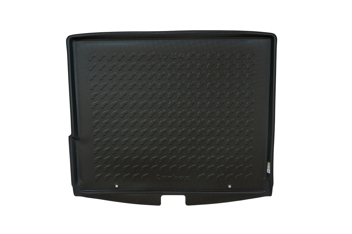 Boot mat suitable for Volkswagen Touareg II (7P5) 2010-2018 Carbox Form PE rubber - black
