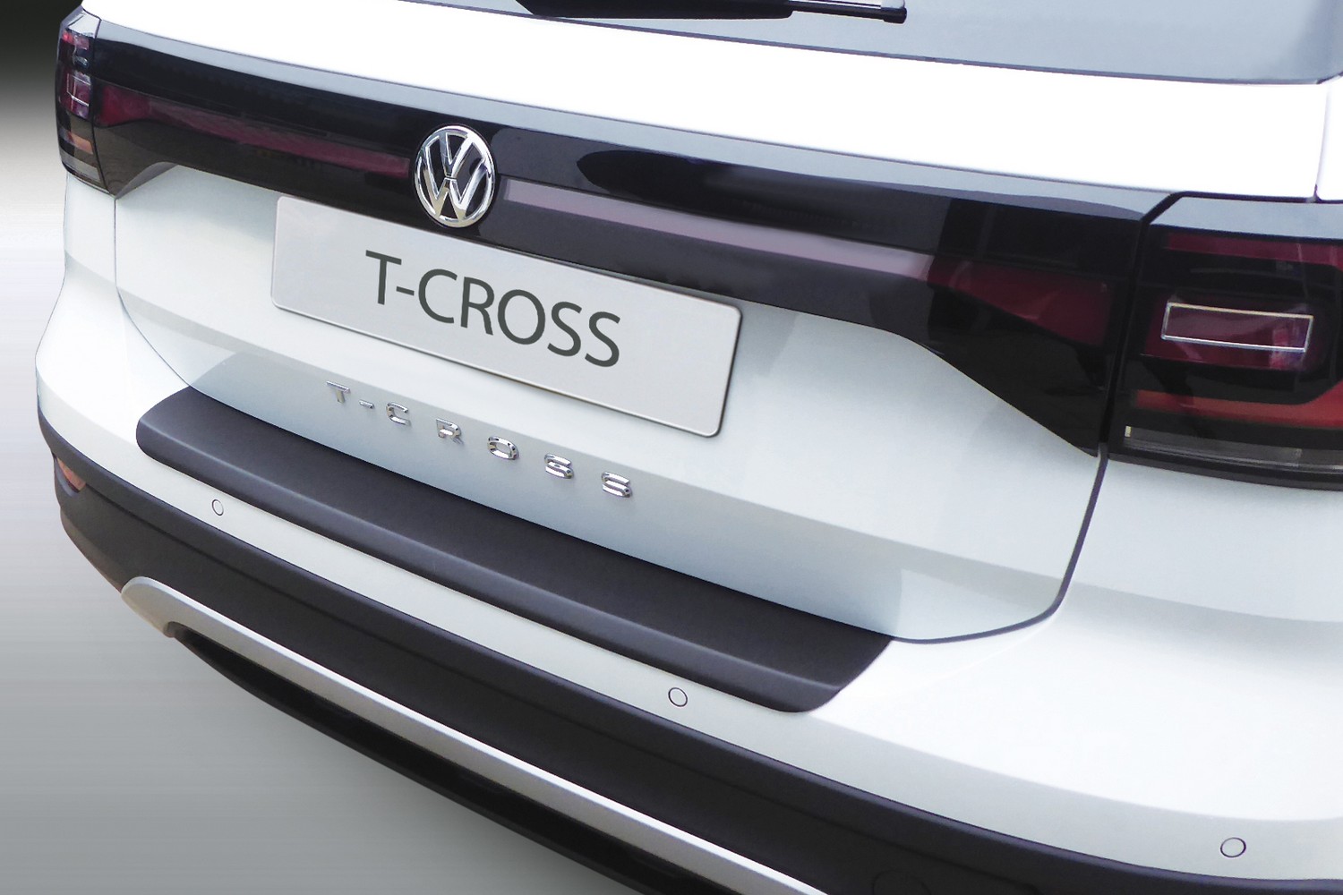 Für VW T-Cross 2018-2025 SUV 2x Kennzeichenhalter Edelstahl