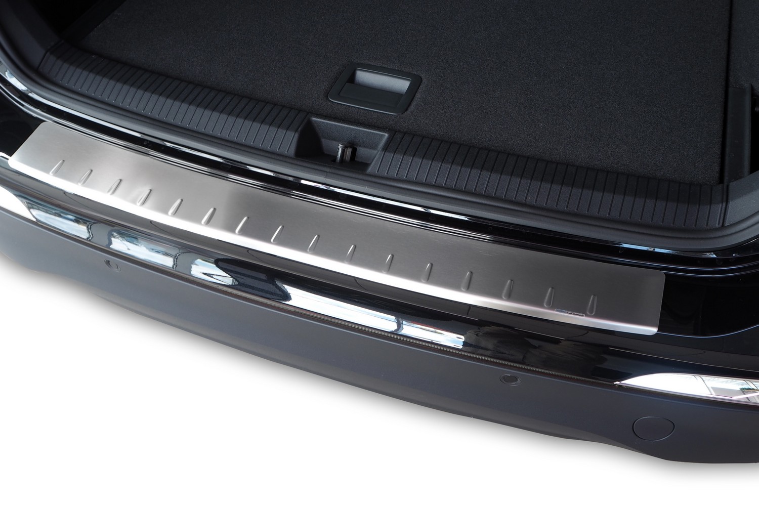 Bumperbeschermer geschikt voor Volkswagen Tayron 2024-heden RVS geborsteld Bumperbeschermer geschikt voor Volkswagen Tayron 2024-heden RVS geborsteld