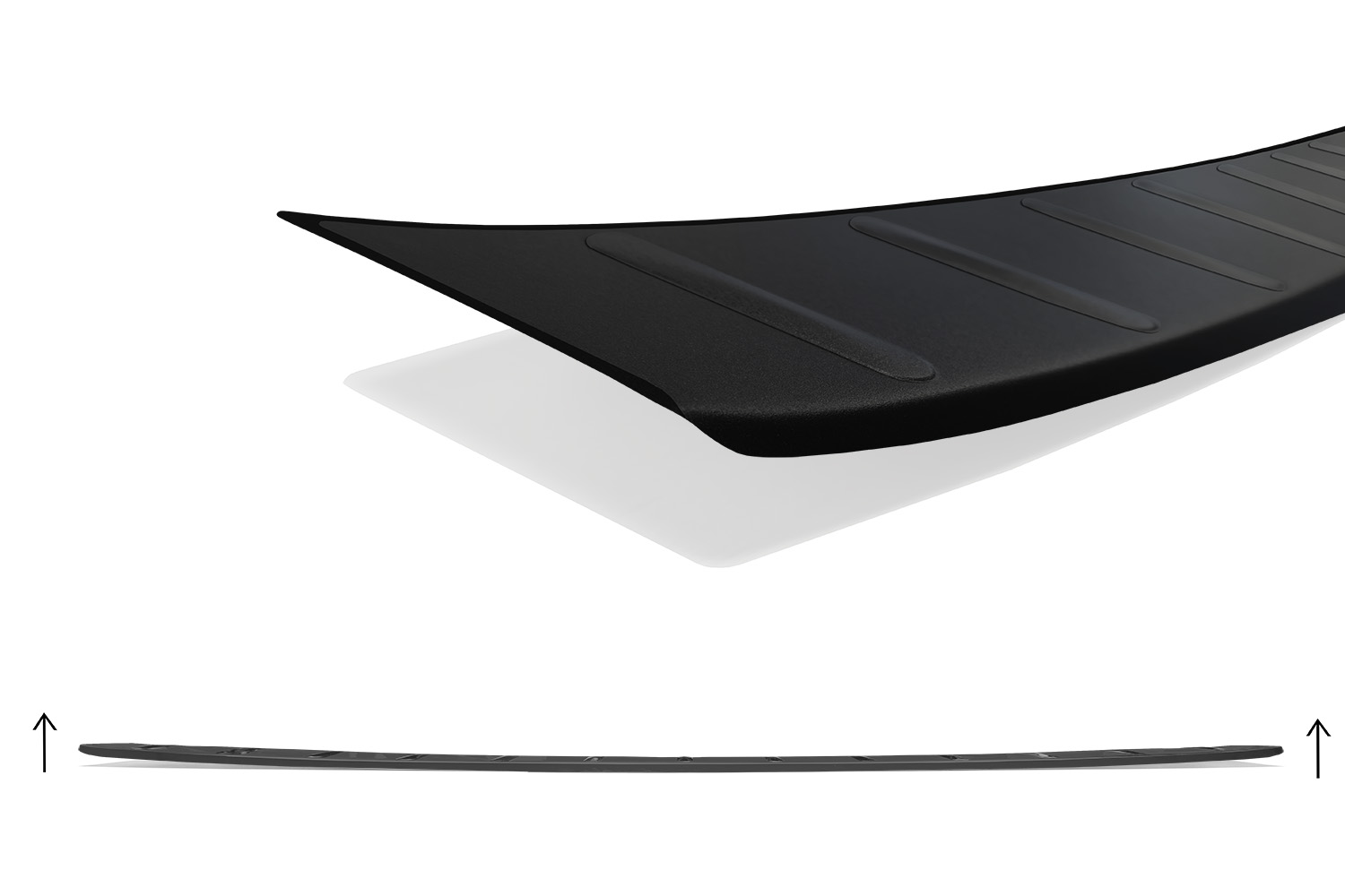 Rear bumper protector suitable for Volkswagen Tayron 2024-present stainless steel matt black (6)