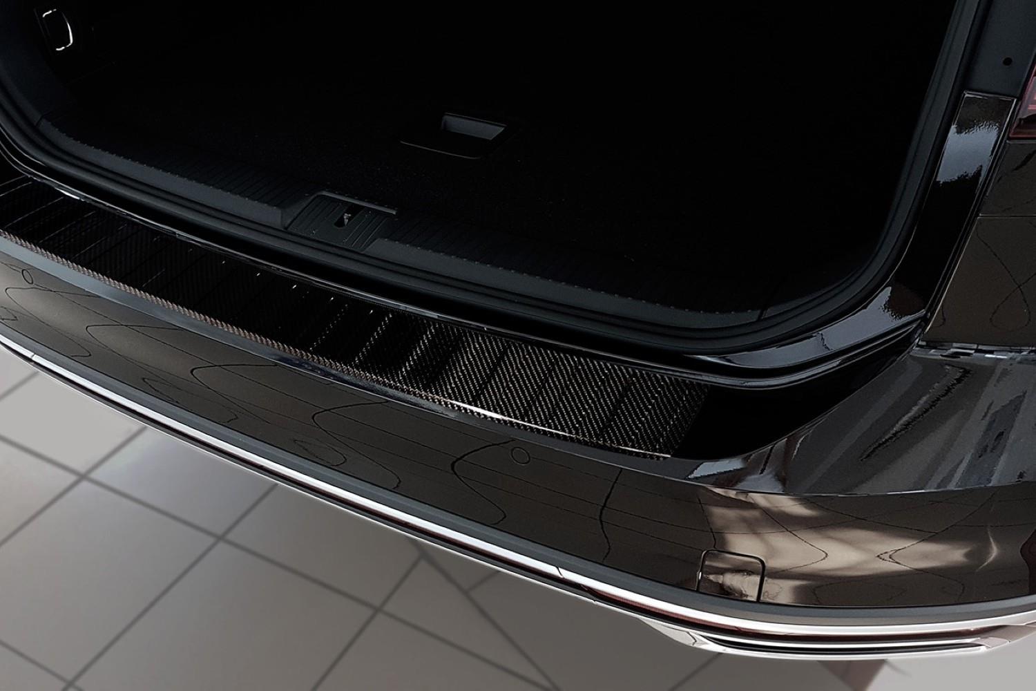 Rear bumper protector suitable for Volkswagen Passat Variant (B8) 2014-2023 wagon carbon