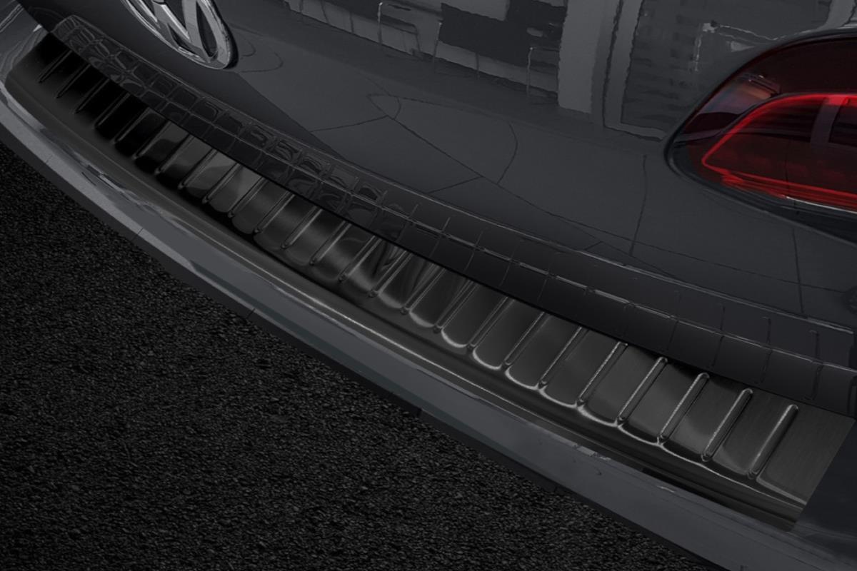 Bumperbeschermer geschikt voor Volkswagen Golf VII Variant (5G) 2013-2017 wagon RVS geborsteld antraciet
