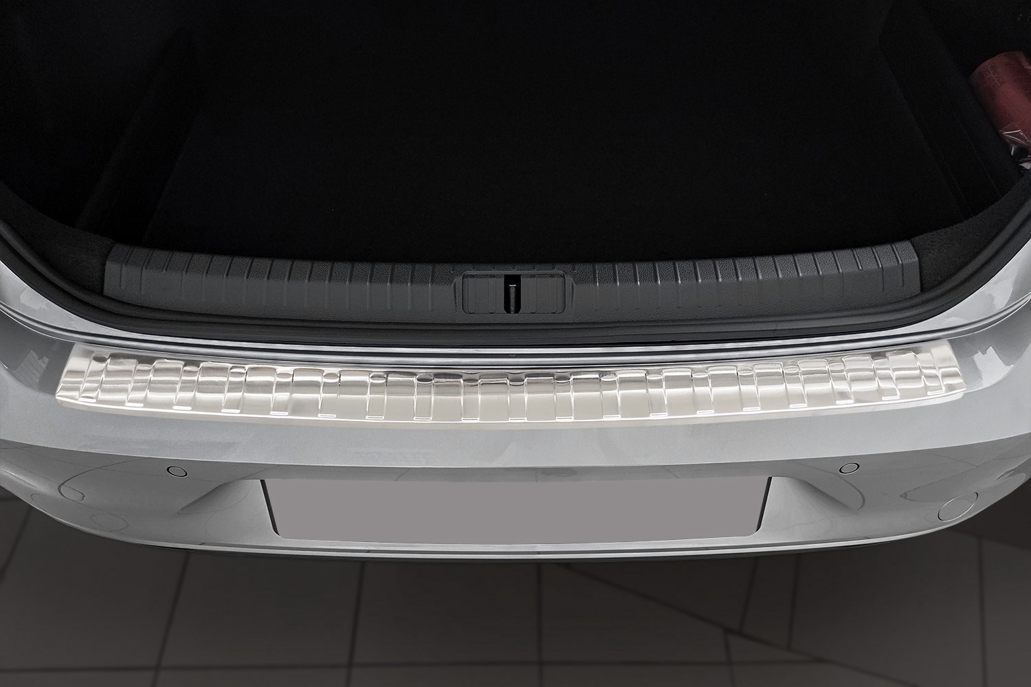 Bumperbeschermer geschikt voor Volkswagen Passat (B8) 2014-2021 4-deurs sedan RVS geborsteld