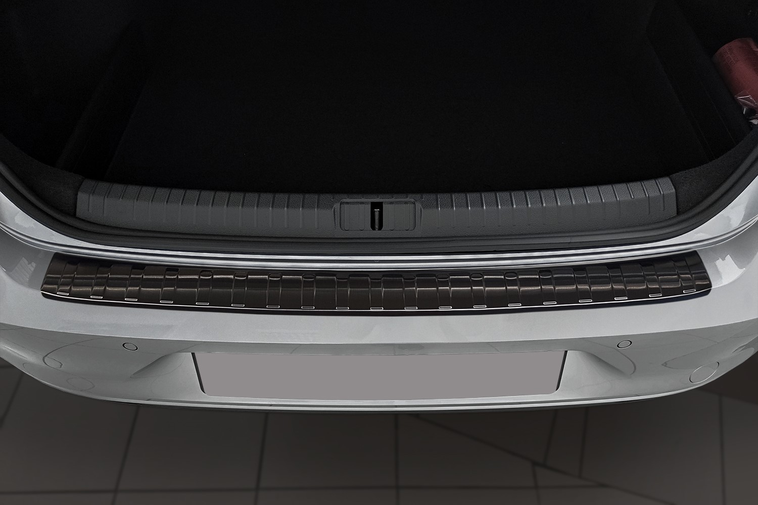 Bumperbeschermer geschikt voor Volkswagen Passat (B8) 2014-2021 4-deurs sedan RVS geborsteld antraciet