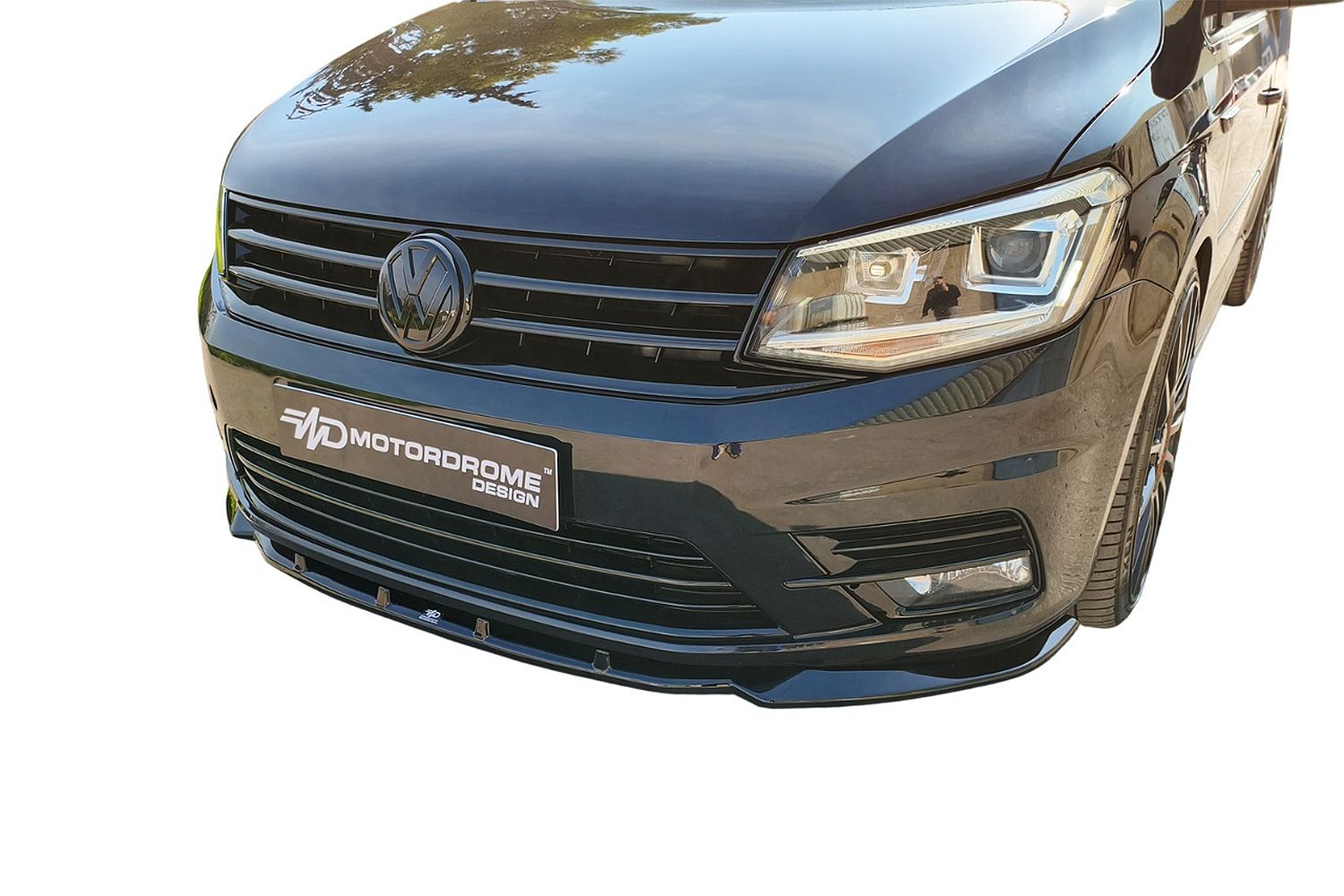 Front spoiler suitable for Volkswagen Caddy (2K) 2015-2020 ABS - painted (3)