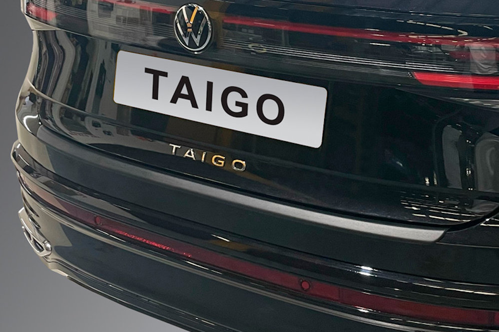 Rear bumper protector Volkswagen Taigo (CS) 2021-present ABS - matt black