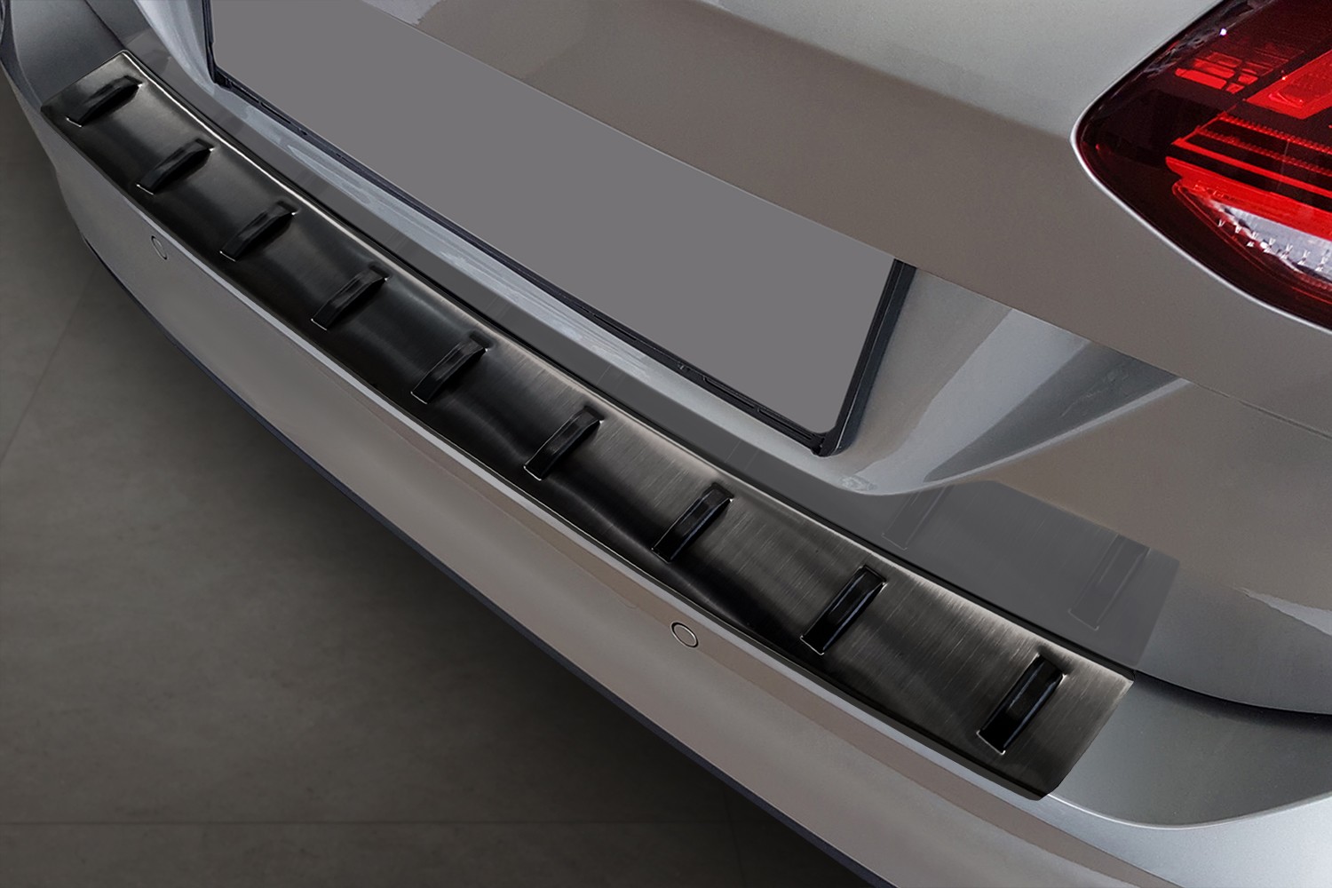 Bumperbeschermer geschikt voor Volkswagen Golf VII Variant (5G) 2013-2017 wagon RVS geborsteld antraciet - Strong
