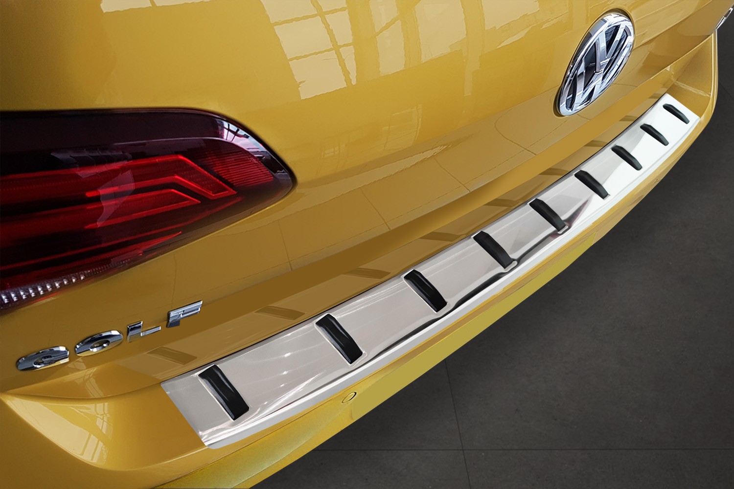 Bumperbeschermer Volkswagen Golf VII (5G) 2012-2020 3 & 5-deurs hatchback RVS geborsteld - Strong