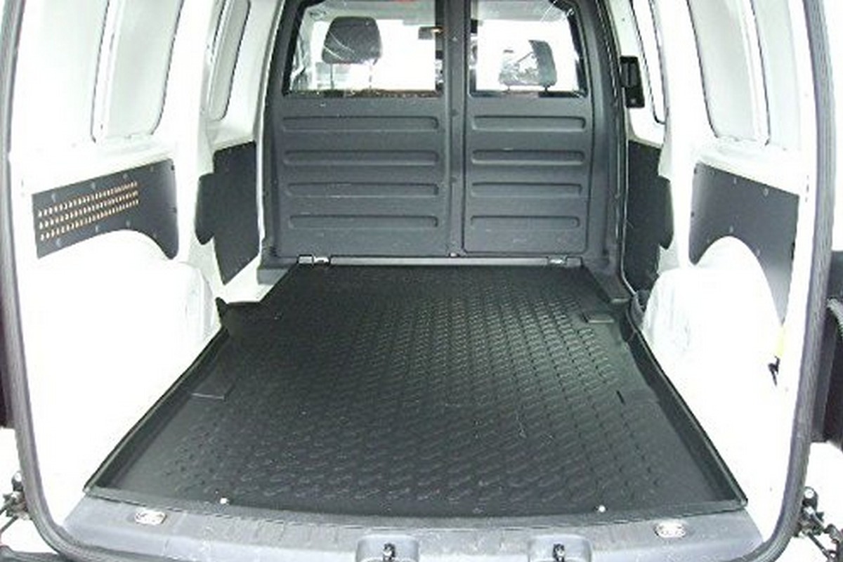 Corrugated Boot Mat Trunk Liner for Volkswagen Caddy Maxi 2K Facelift panel van7 