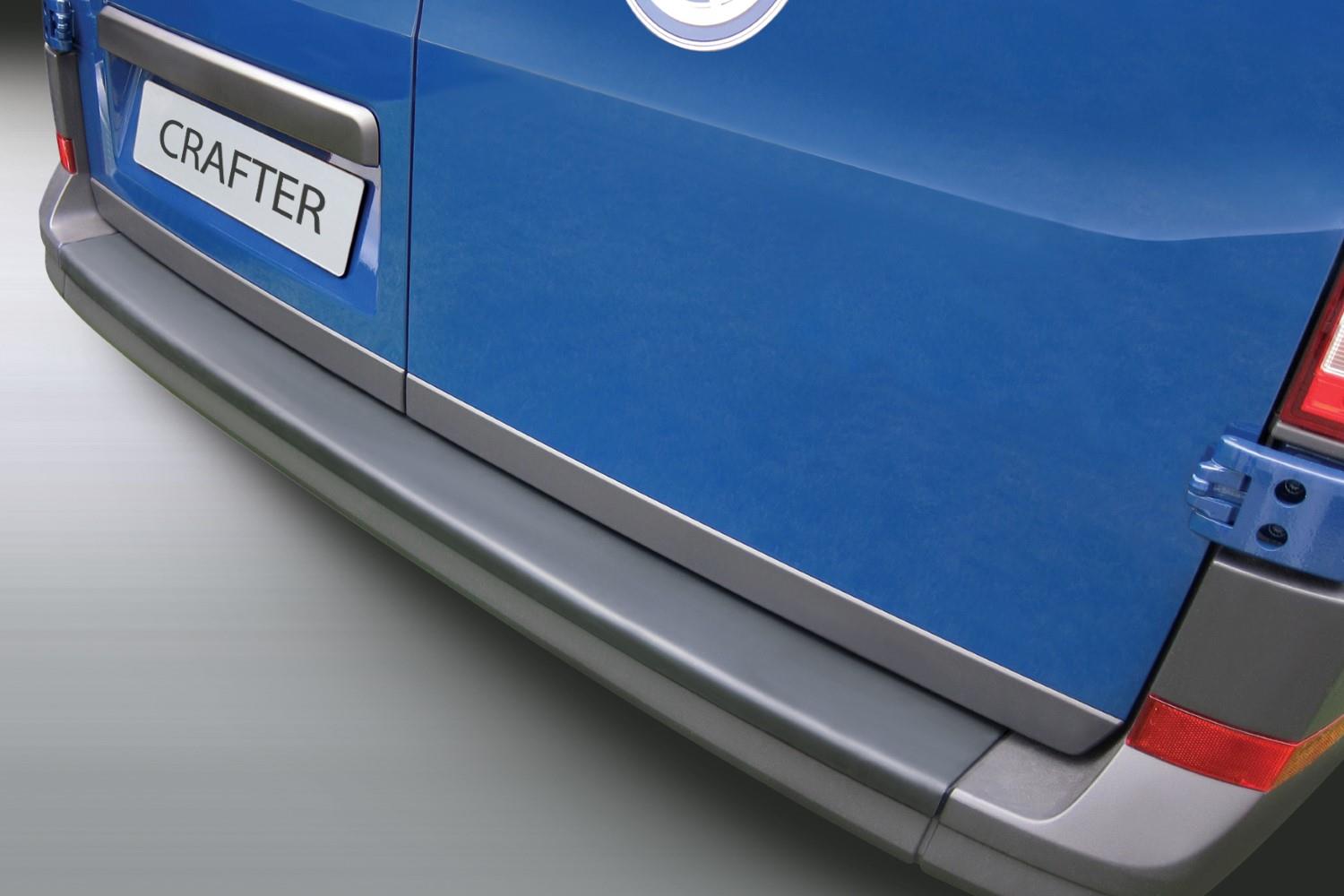 Rear bumper protector Volkswagen Crafter II 2017-present ABS - carbon look