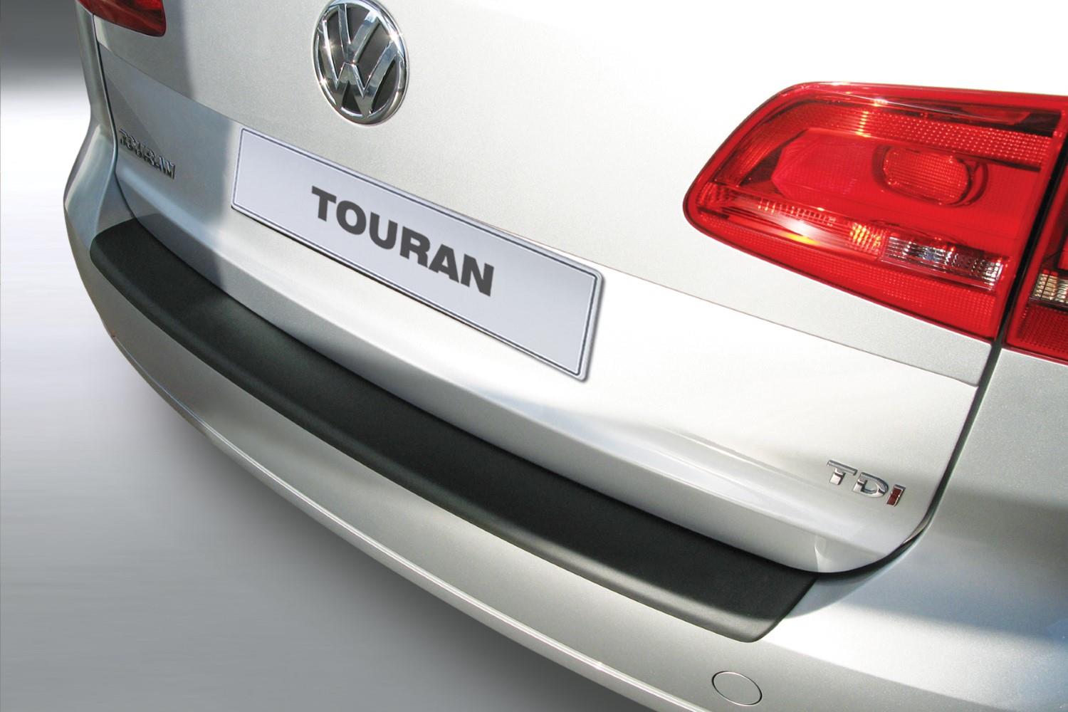 Protection de seuil de coffre convient à Volkswagen Touran (1T GP2) 2010-2015 ABS - noir mat