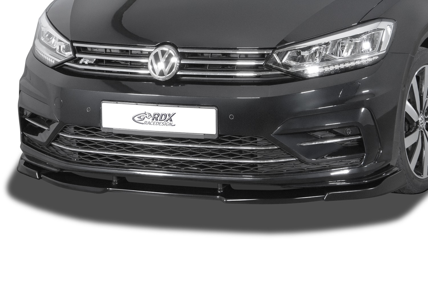 Front spoiler suitable for Volkswagen Touran (5T) 2015-present Vario-X PU Front spoiler suitable for Volkswagen Touran (5T) 2015-present Vario-X PU