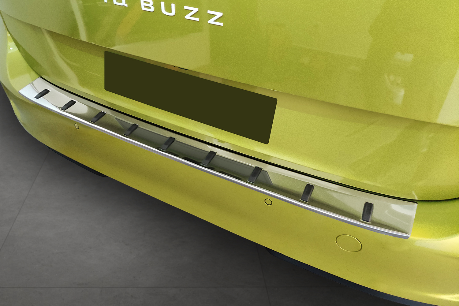Protection de seuil de coffre convient à Volkswagen ID.Buzz 2022-présent acier inox brossé - Strong