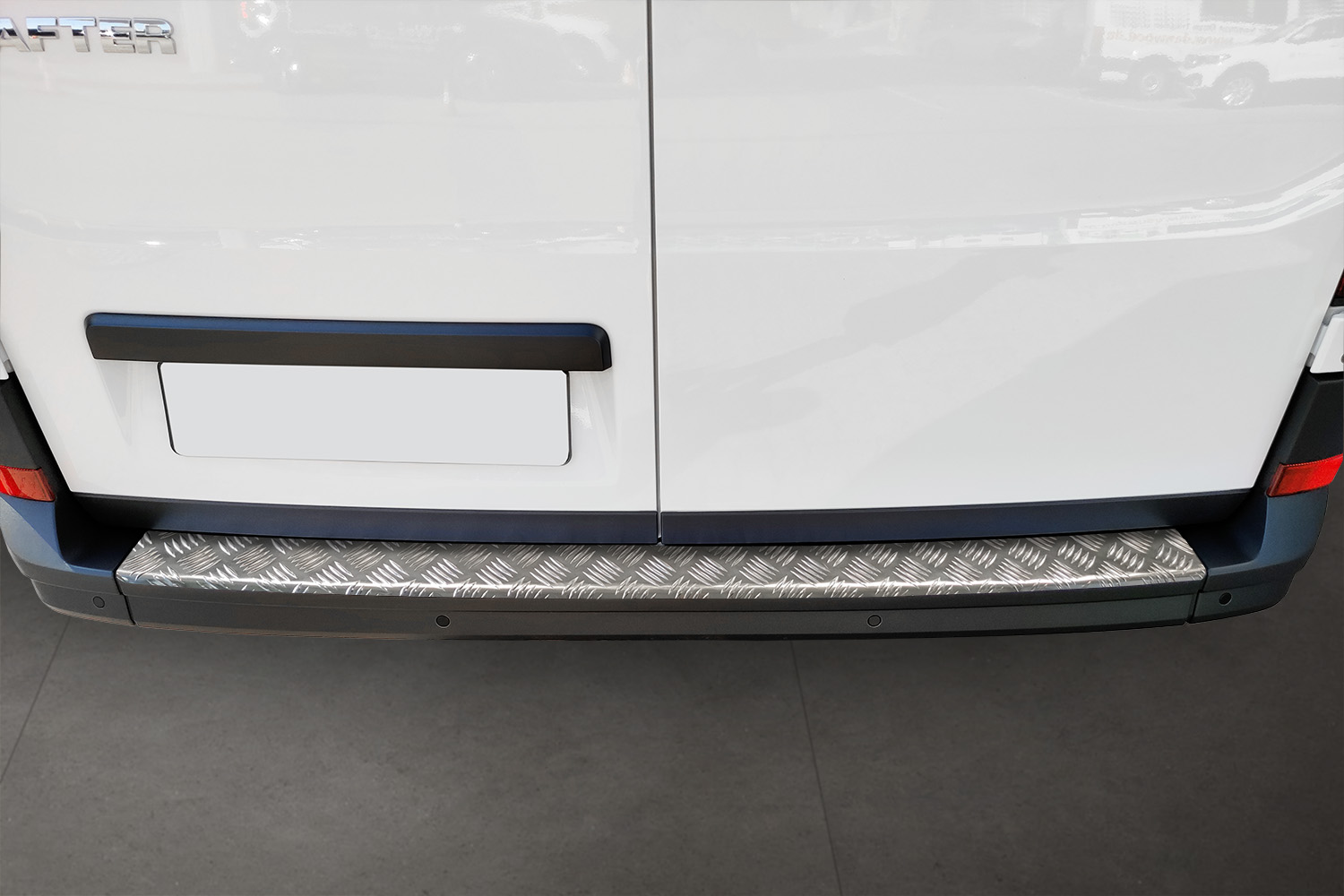 Bumperbeschermer geschikt voor Volkswagen Crafter II 2017-heden aluminium traanplaat