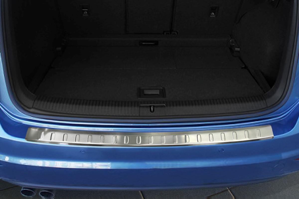 Rear bumper protector Volkswagen Golf Plus (1KP facelift) 2008-2014 5-door hatchback stainless steel