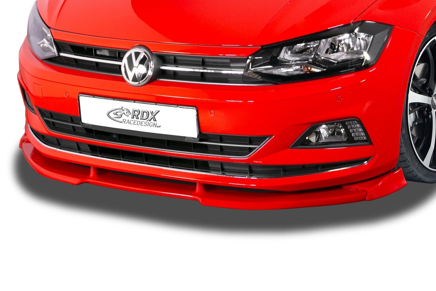  Voiture Cuir Tapis de Coffre pour VW Polo 2011-2018,  EntièRement Entouré AntidéRapant ImperméAble Anti Rayures Protection Coffre  Voiture, Accessoire Voiture,Black-Red