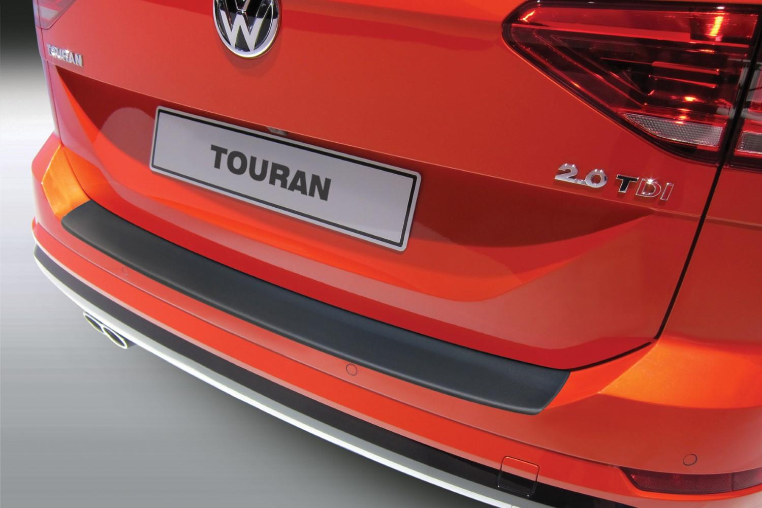 Rear bumper protector suitable for Volkswagen Touran (5T) 2015-present ABS - matt black