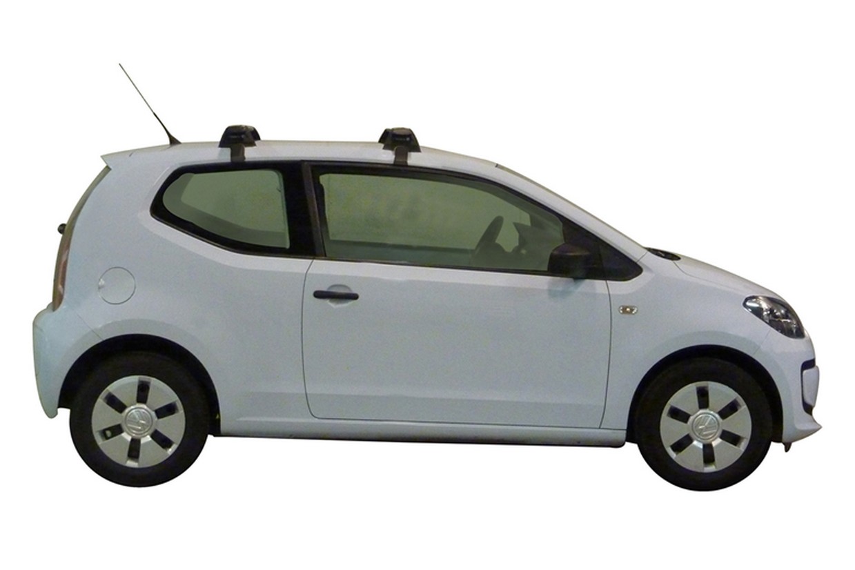 Roof bars Volkswagen up! 2011-> 3-door hatchback Yakima Whispbar Through Bar - VW7UPWR (2)